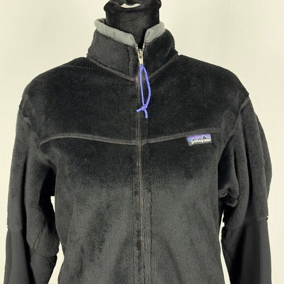 Patagonia Mock Neck Black Full Zip Fleece Jacket - Women’s M - Picture 5 of 9